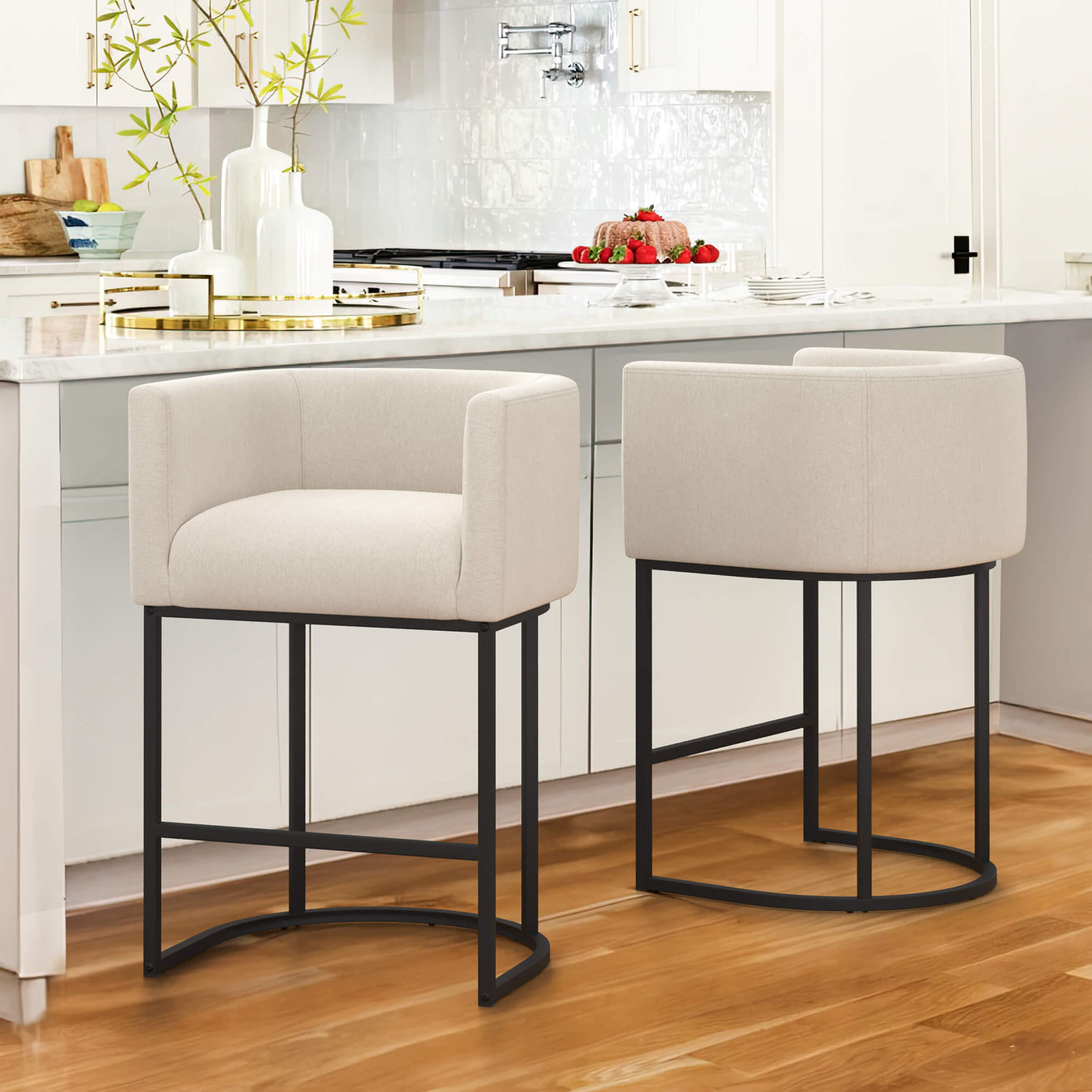 faux leather bar stools