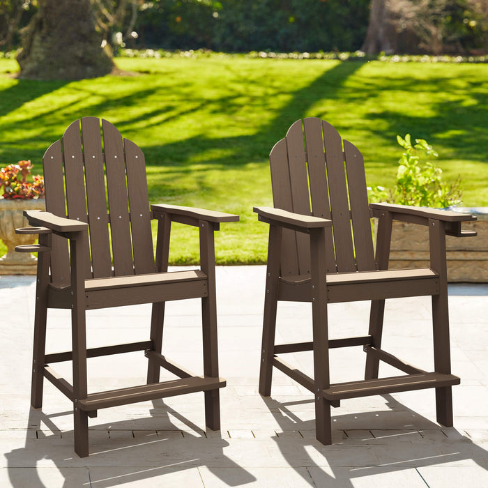 Linda Tall Adirondack Chair with Cup Holder
