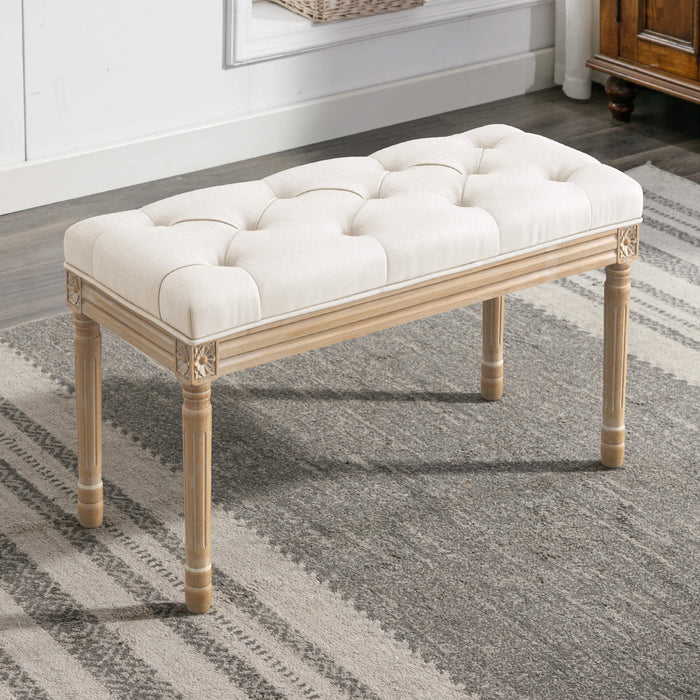 Victoria Vintage Ottoman Bench