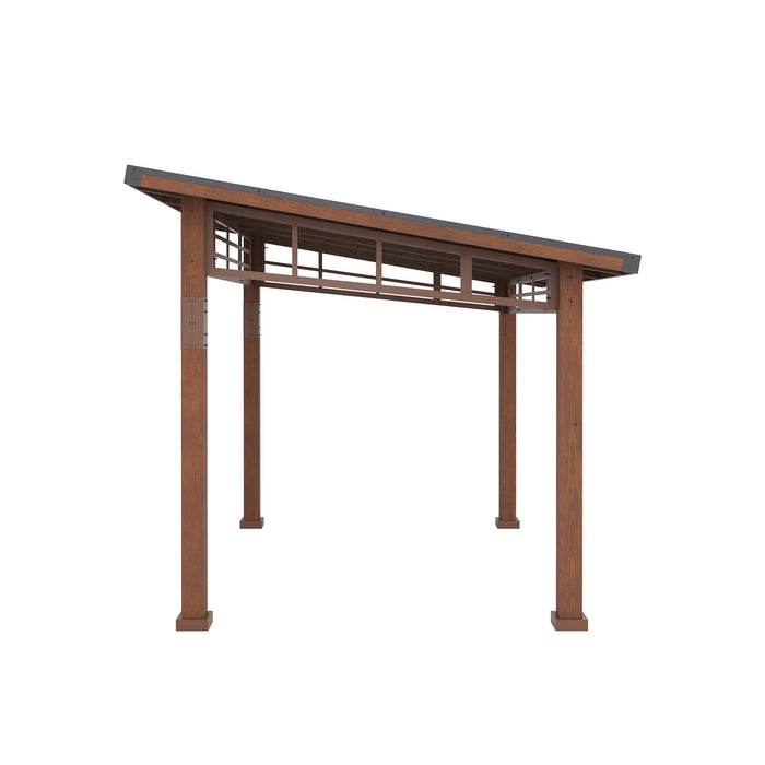Chandler Wood Frame Hardtop Gazebo