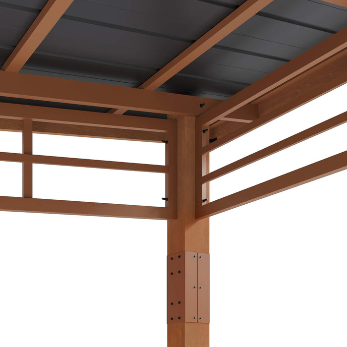 Chandler Wood Frame Hardtop Gazebo