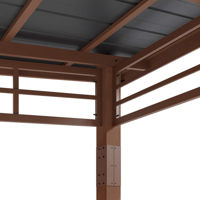 Chandler Wood Frame Hardtop Gazebo