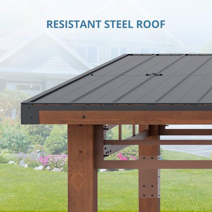 Chandler Wood Frame Hardtop Gazebo