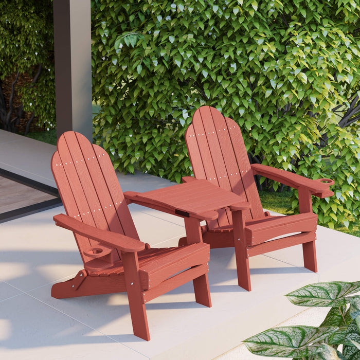 Miranda Foldable Adirondack Chair with Cup Holder