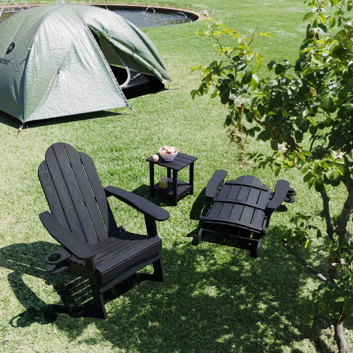 Miranda Foldable Adirondack Chair with Cup Holder