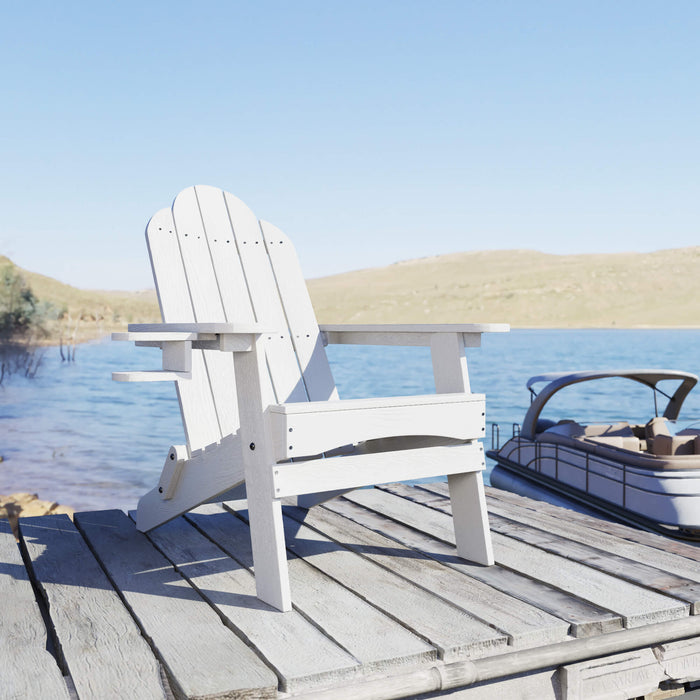 Miranda Foldable Adirondack Chair with Cup Holder