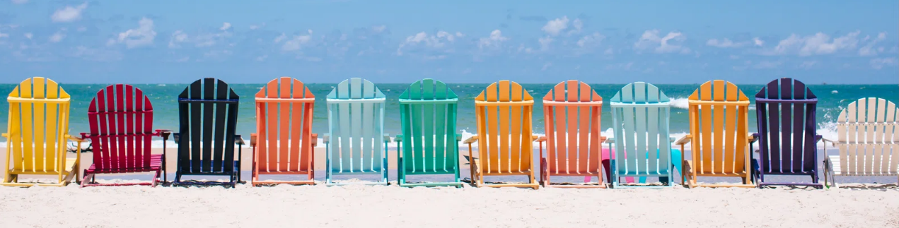 Bright and Colorful Adirondack Chairs For Outdoor Space