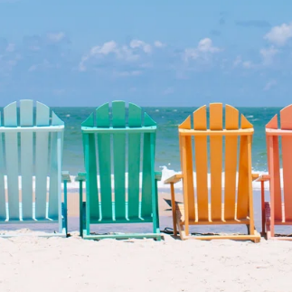 Bright and Colorful Adirondack Chairs For Outdoor Space