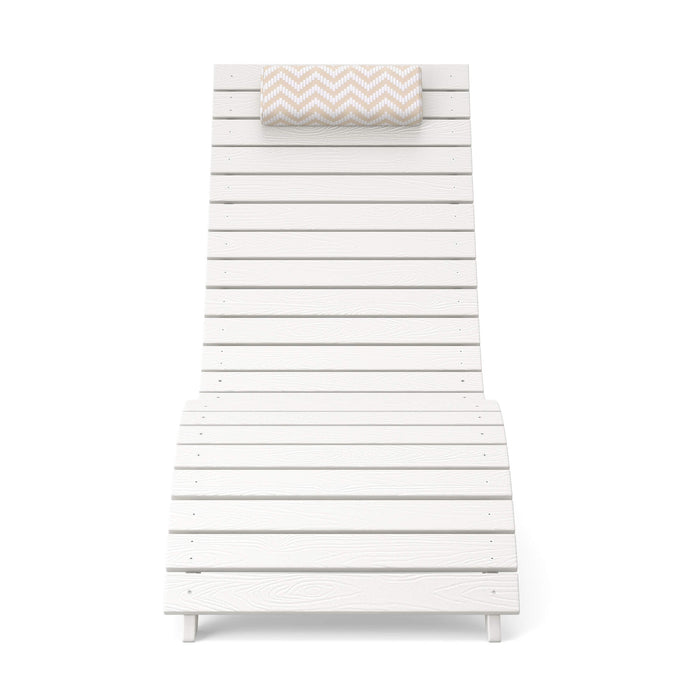 Sirena Patio Lounge Chair, Ergonomic S‑Curve, Weatherproof — HDPS Composite | LUE BONA