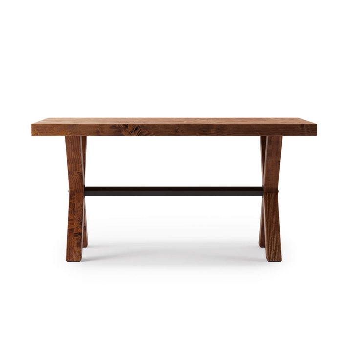 Carlton Wood Dining Table and Bench Set