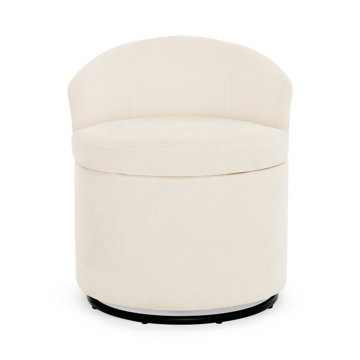 Dorothy Swivel Vanity Stool with Storage