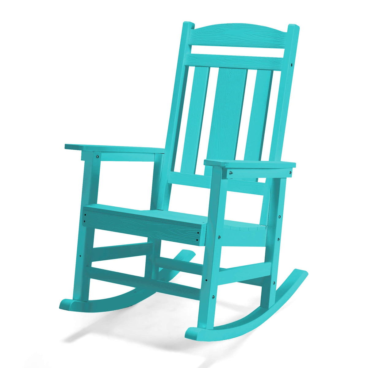 HDPS Adirondack Rocking Chair, Weather Resistant Outdoor Rocking
