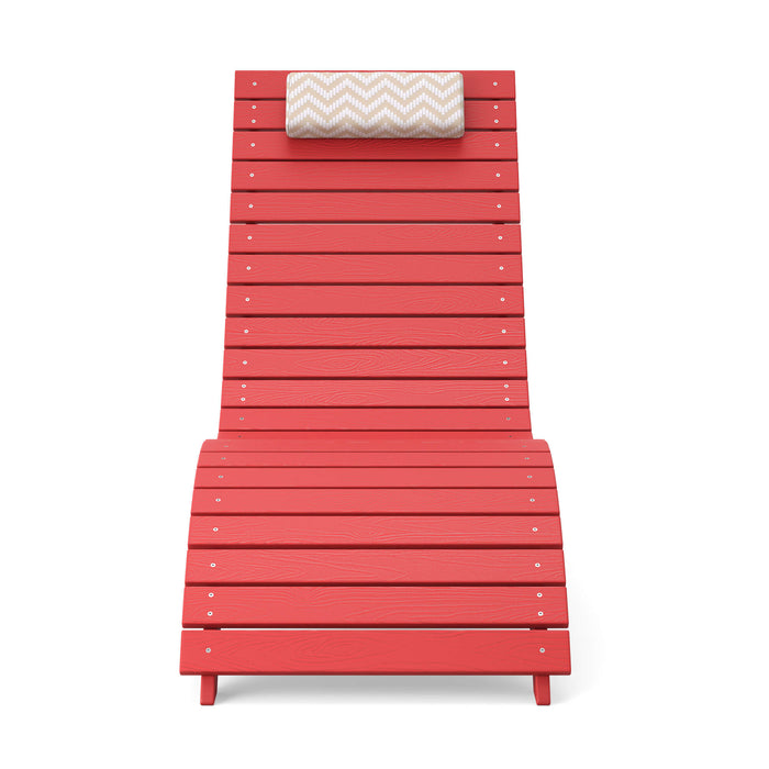 Sirena Patio Lounge Chair, Ergonomic S‑Curve, Weatherproof — HDPS Composite | LUE BONA