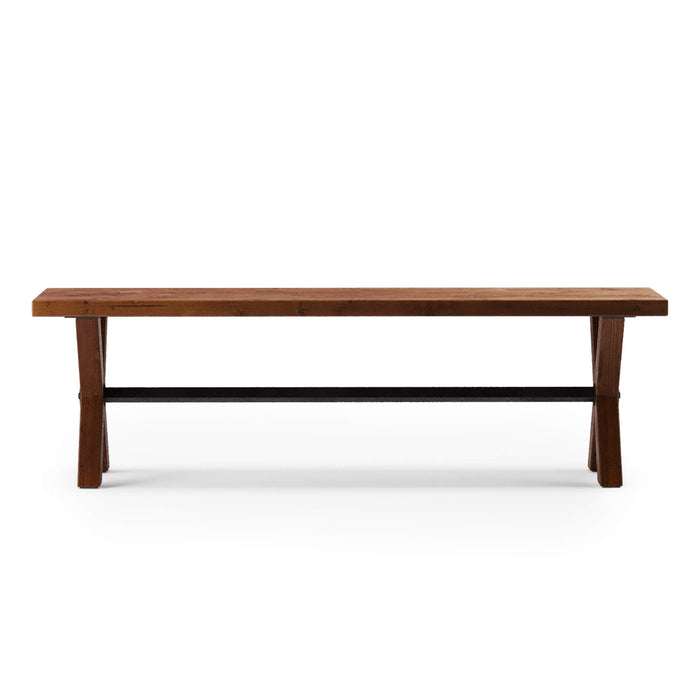 Carlton Wood Dining Table and Bench Set