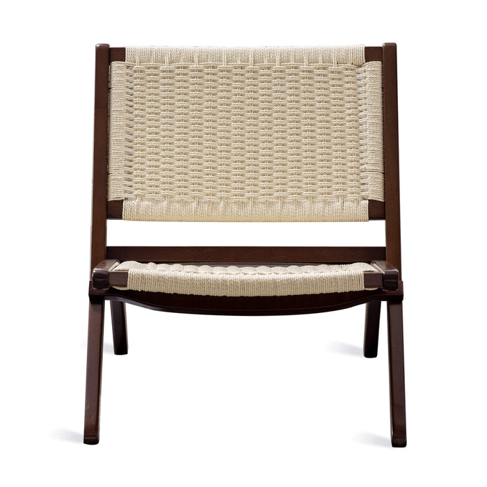 Grasse Folding Rope Woven Accent Chair