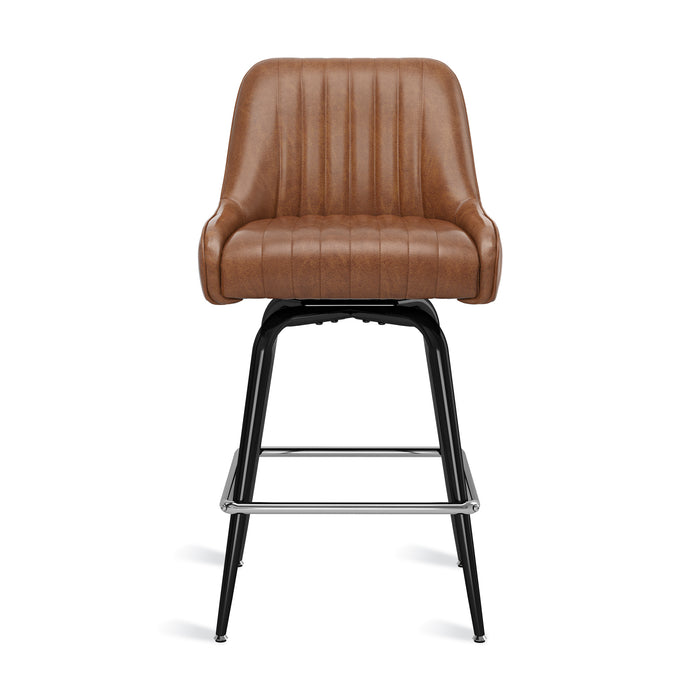 Woody Swivel Counter Stool