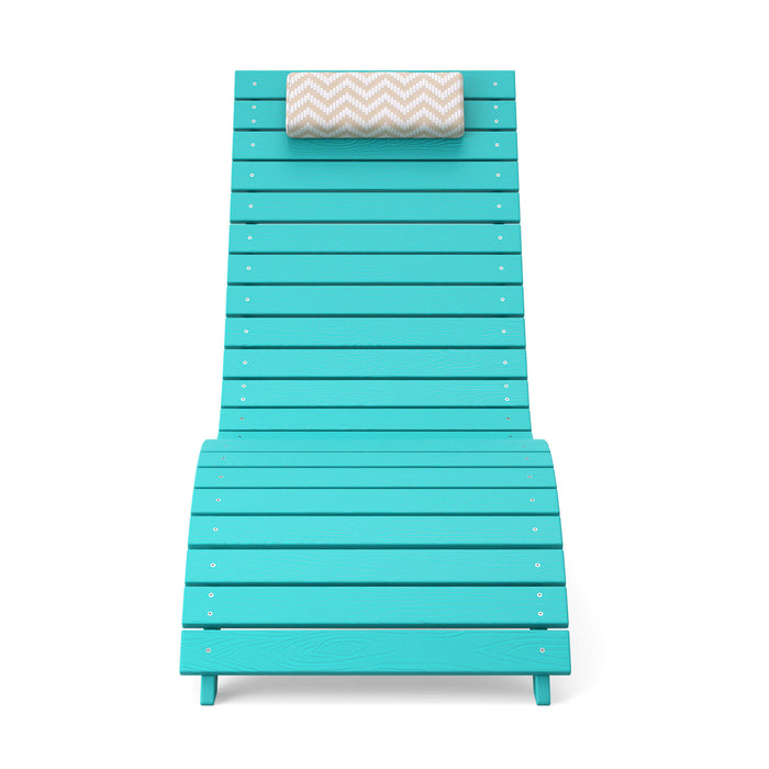 Sirena Patio Lounge Chair, Ergonomic S‑Curve, Weatherproof — HDPS Composite | LUE BONA