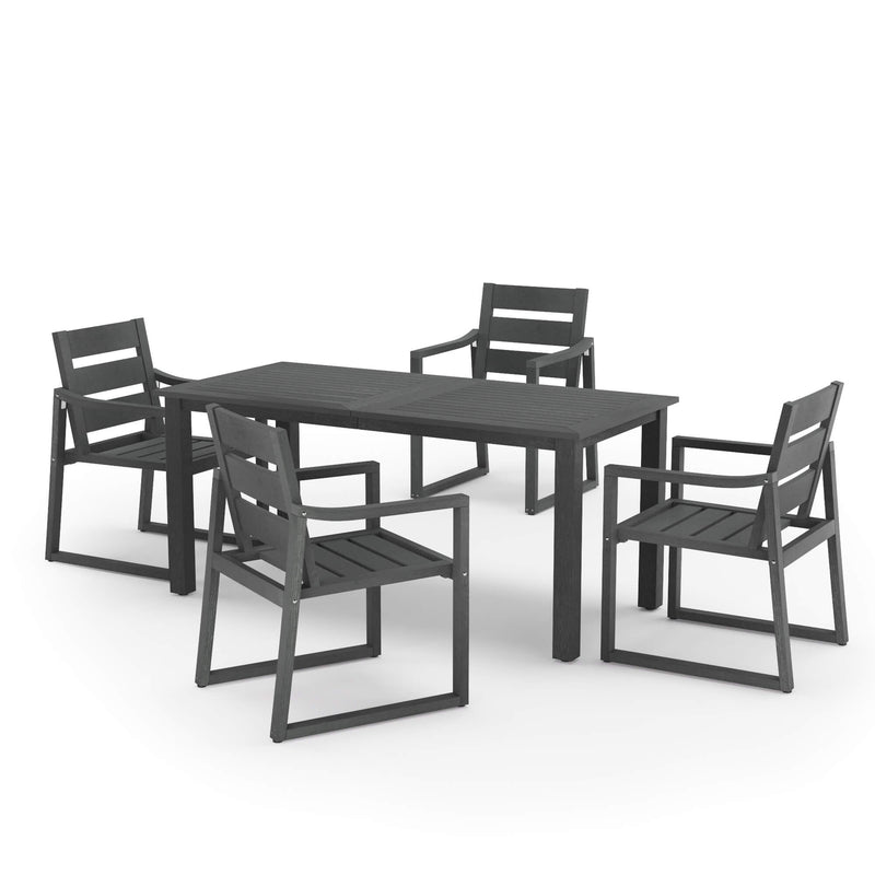 Fox HDPS 4/6 Seats Outdoor Dining Table And Chairs Set