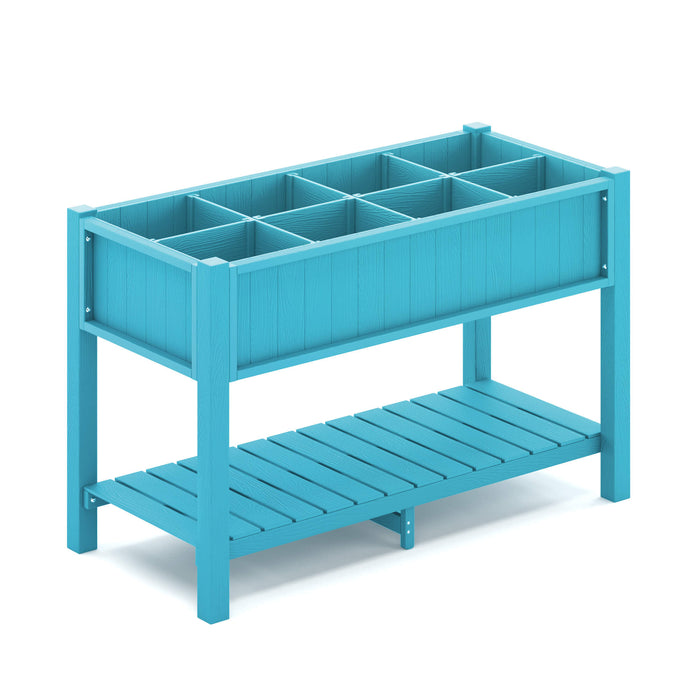 Stacy Elevated Planter Box with Compartments