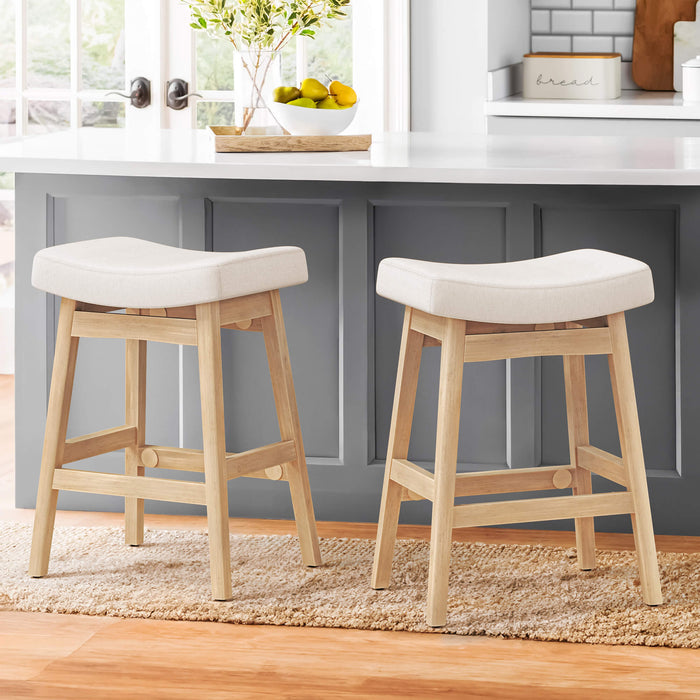 Mercedes Saddle Barstools Set