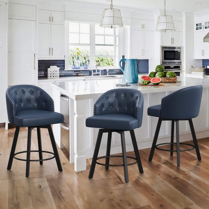 Counter Stools LUE BONA 360-degree Swivel Set Of 4, 26