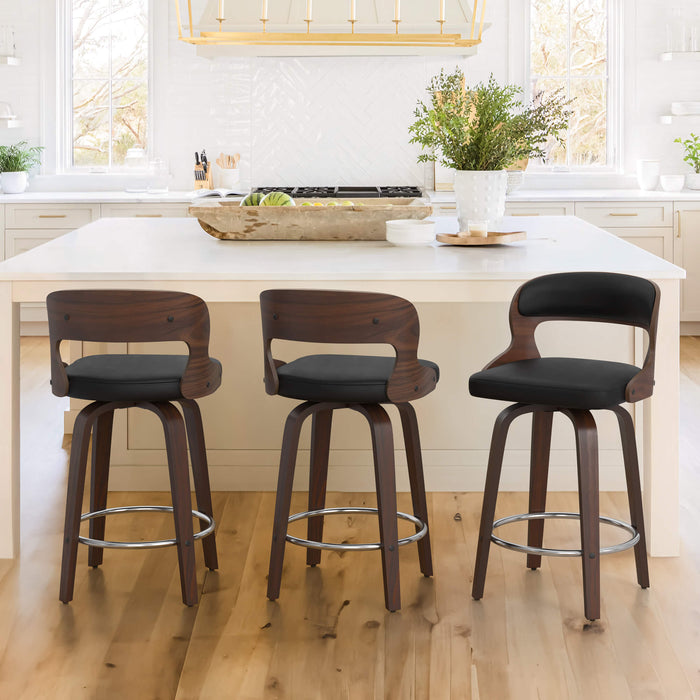 Kitchen Island Swivel Stools With Low Backs Swivel Bar Chairs 24
