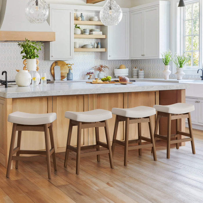 Mercedes Saddle Barstools Set