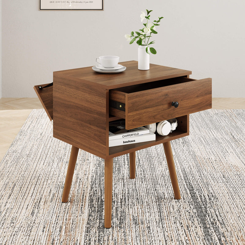 Blair 2-layer Hidden Storage Side Table