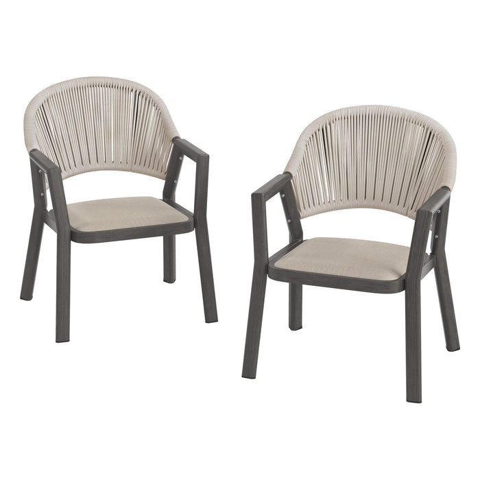 Villard 6/8‑Seat All‑Aluminum Frame Outdoor Dining Table & Chairs Set