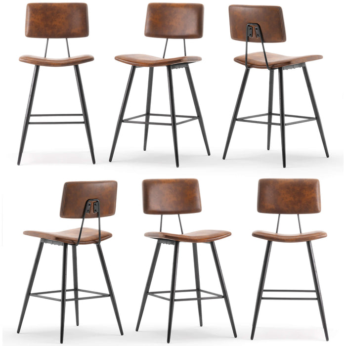 Darwin Faux Leather Barstool