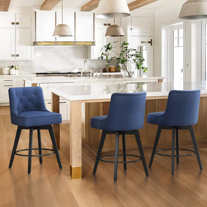 Counter Stools Set Of Swivel LUE BONA 27