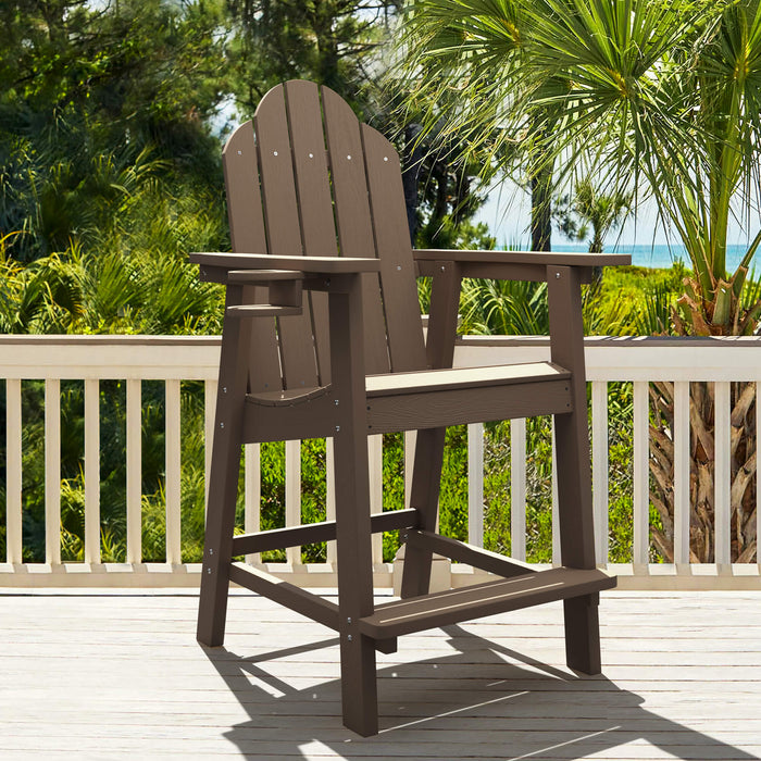 Linda Tall Adirondack Chair with Cup Holder