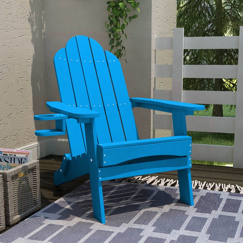 Miranda Foldable Adirondack Chairs with Cup Holders
