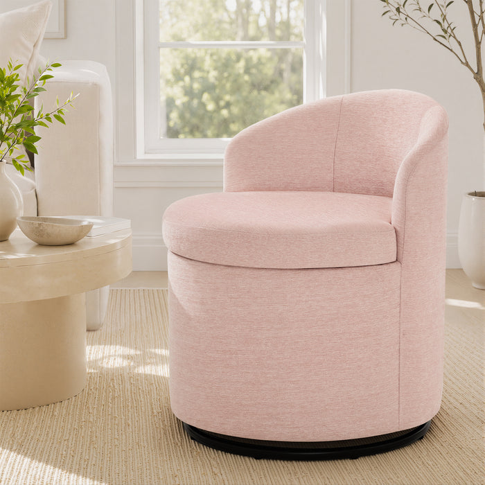 Dorothy Swivel Vanity Stool with Storage
