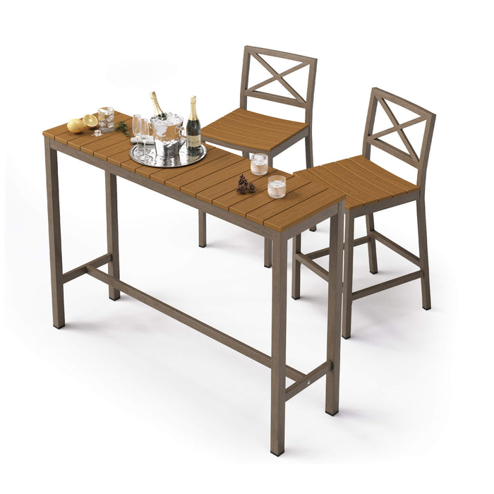 Fry Outdoor Bar Height Table and Chairs Set