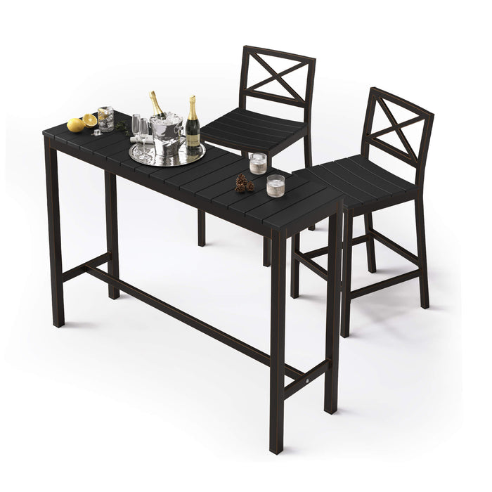 Fry Outdoor Bar Height Table and Chairs Set