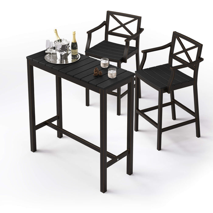 Fry Outdoor Bar Height Table and Chairs Set