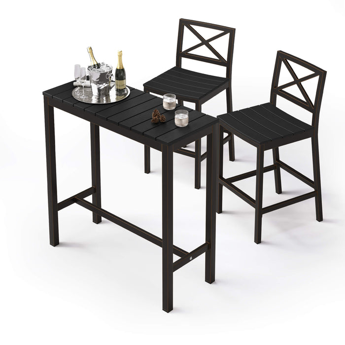 Fry Outdoor Bar Height Table and Chairs Set