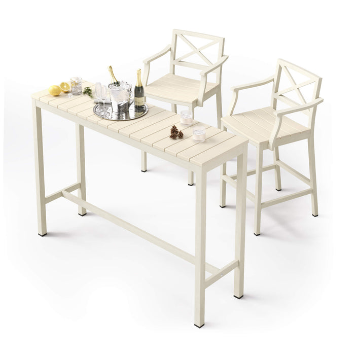 Fry Outdoor Bar Height Table and Chairs Set