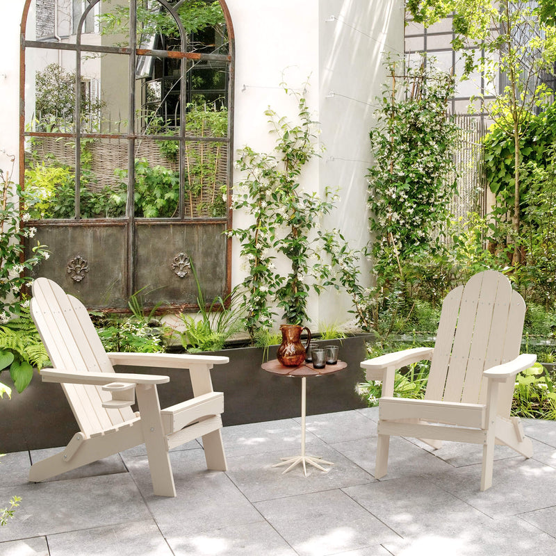 Miranda Foldable Adirondack Chairs with Cup Holders