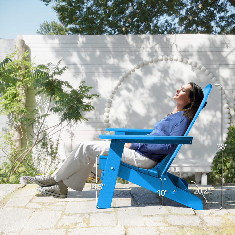 Miranda Foldable Adirondack Chairs with Cup Holders