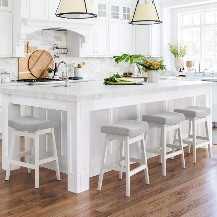 Mercedes Saddle Barstools Set
