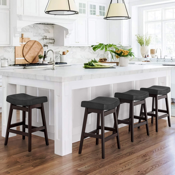 Mercedes Saddle Barstools Set
