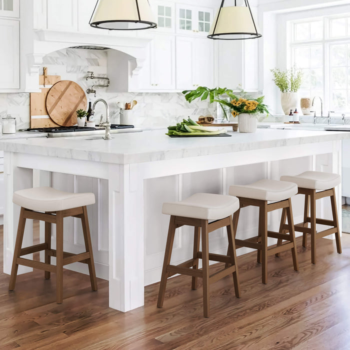 Mercedes Saddle Barstools Set