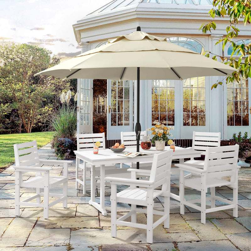 Coachella HDPS 4/6 Seats Outdoor Dining Table And Chairs Set