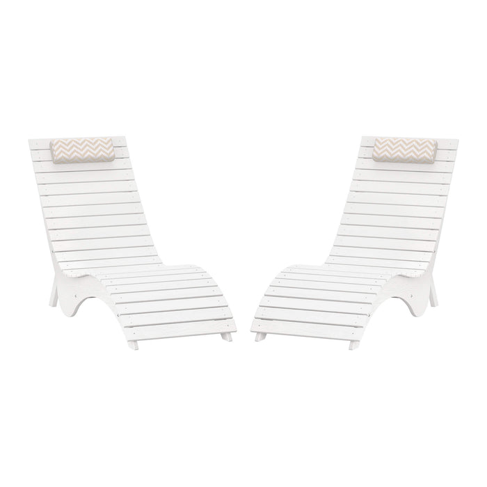 Sirena Patio Lounge Chair, Ergonomic S‑Curve, Weatherproof — HDPS Composite | LUE BONA