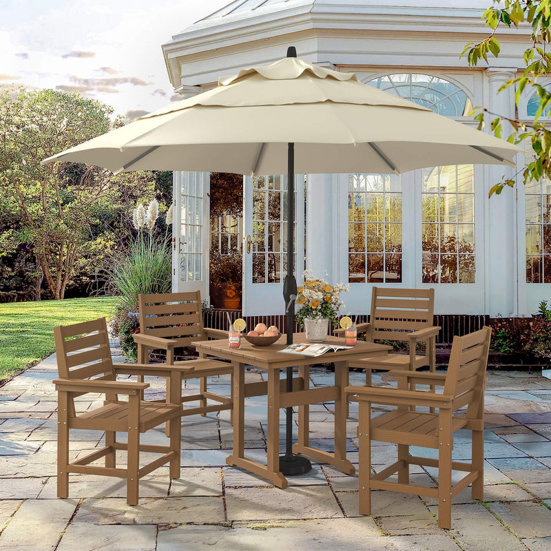 Coachella HDPS 4/6 Seats Outdoor Dining Table And Chairs Set