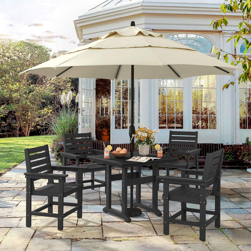 Coachella HDPS 4/6 Seats Outdoor Dining Table And Chairs Set