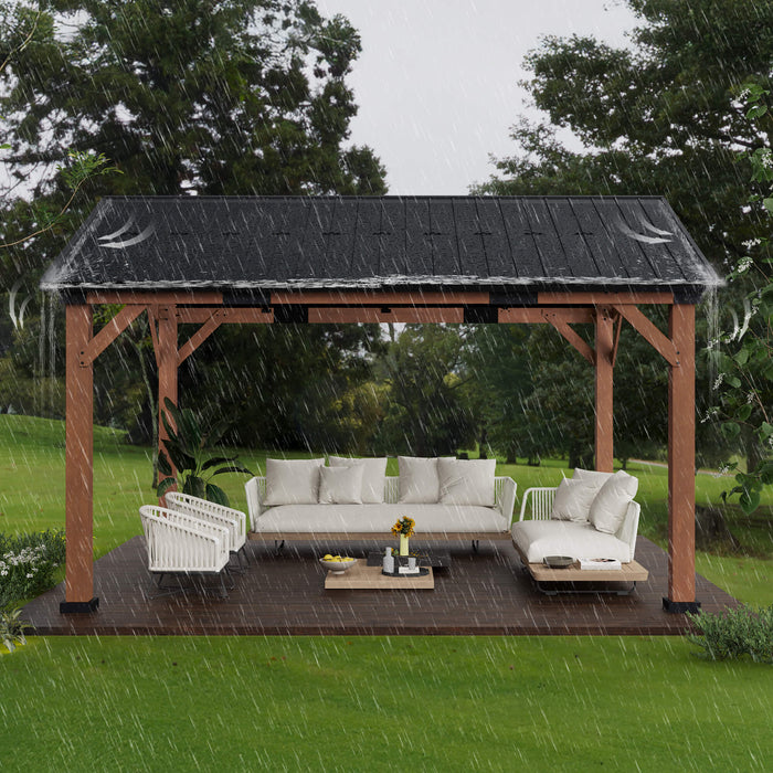 Hampton Hardtop Gazebo with Peaked Roof