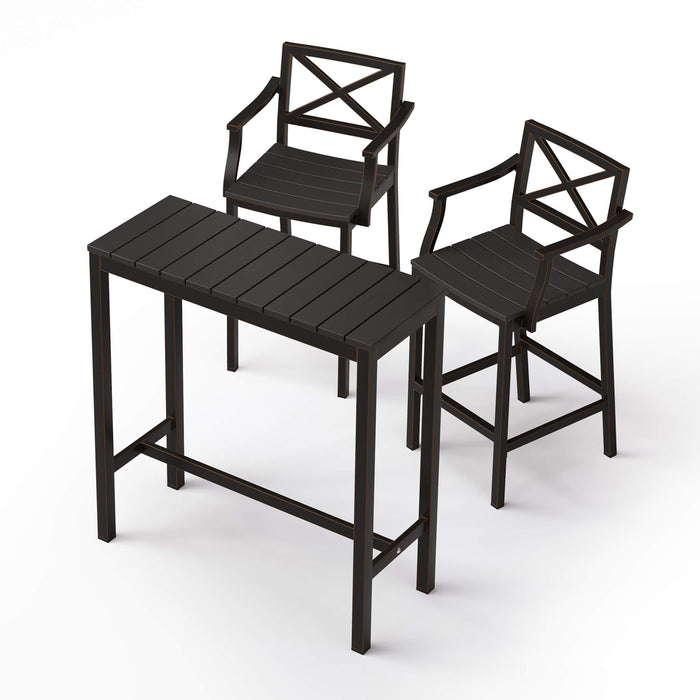 Fry Outdoor Bar Height Table and Chairs Set